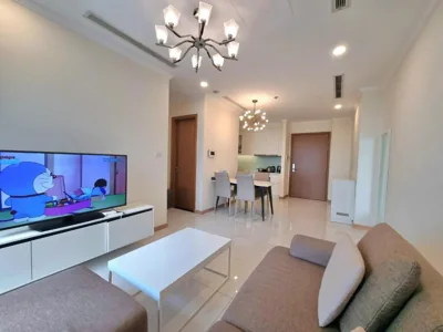Appartamento con una camera da letto e balcone — Vinhomes Landmark Luxury Apartment by Navie